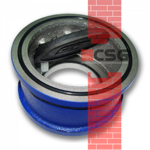 Клапан обратный чугун поворотн аналог 19ч21бр Ду 100 Ру16 межфл заслонка чугун БЛМЗ, DN 100