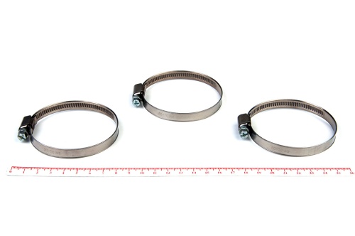 Хомут червячный 50-70/9 нерж. W2 (AISI 430)