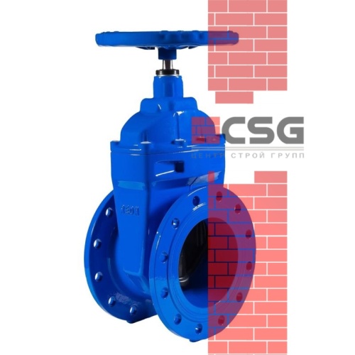 Задвижка чугунная тип МЗВ 30ч39р Ду150 Ру16 гайка чугун, шток сталь Китай, DN 150