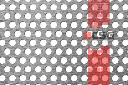 Лист перфорированный 2х1250х2500, марка 08пс,  Rv 10-15