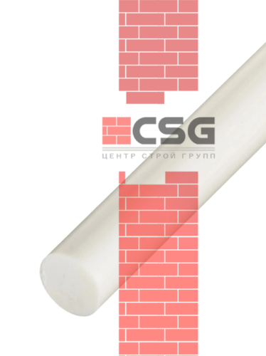 Полипропилен стержень Ф 50 мм PP (~1000 мм, ~2,0 кг) экстр. Китай