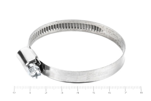 Хомут червячный 40-60/9 нерж. W2 (AISI 430)